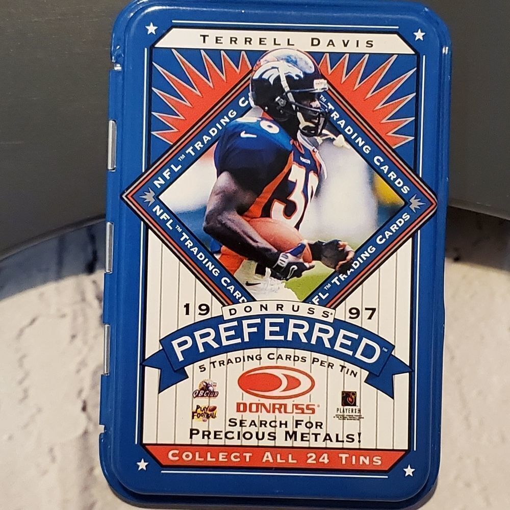 💙NWOT Don Russ Terrell Davis Preferred Tin Lineup